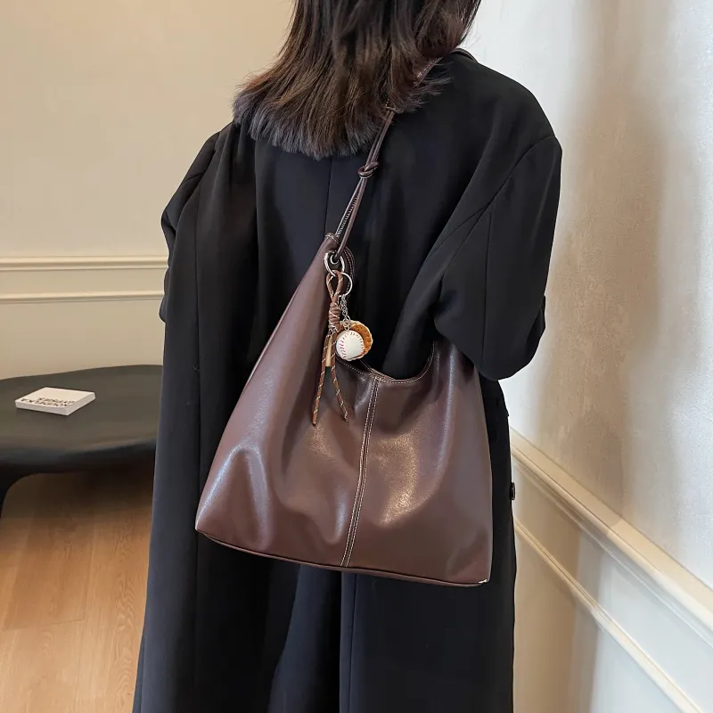 REDOO PU Shoulder Bag Women's Black/Brown/Coffee/Gray-20