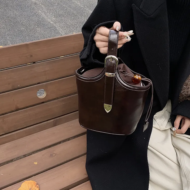 REDOO PU Handbag Regular Women's Brown/Coffee/Black/Burgundy-5