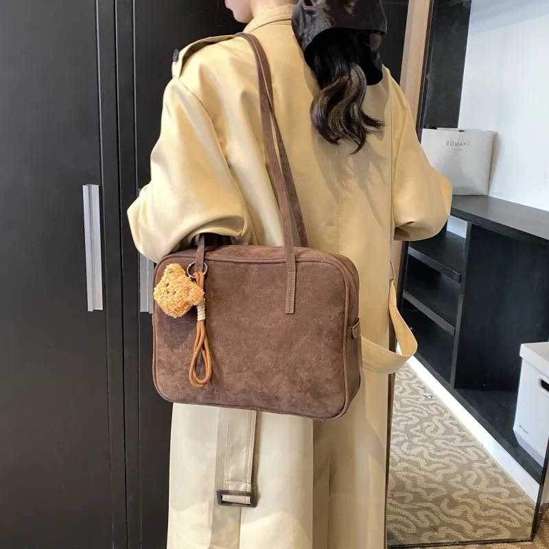 REDOO PU Shoulder Bag Women's Black/Coffee/Olive/Red-12