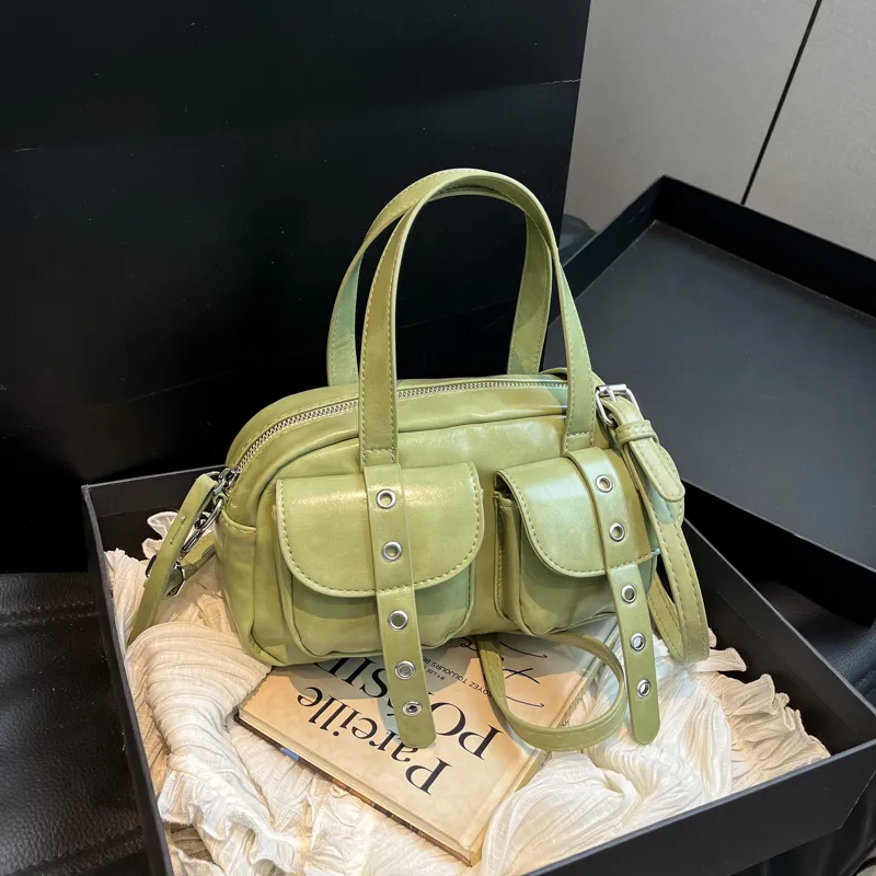 REDOO PU Handbag Women's White/Pink/Blue/Green/Black-7
