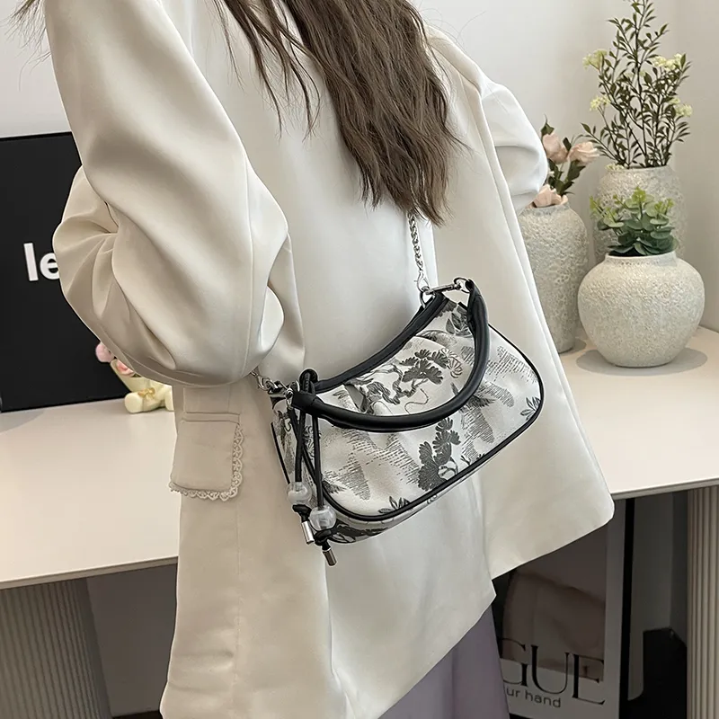 REDOO PU Shoulder Bag Women's Silver/Ecru/Black/Purple-10