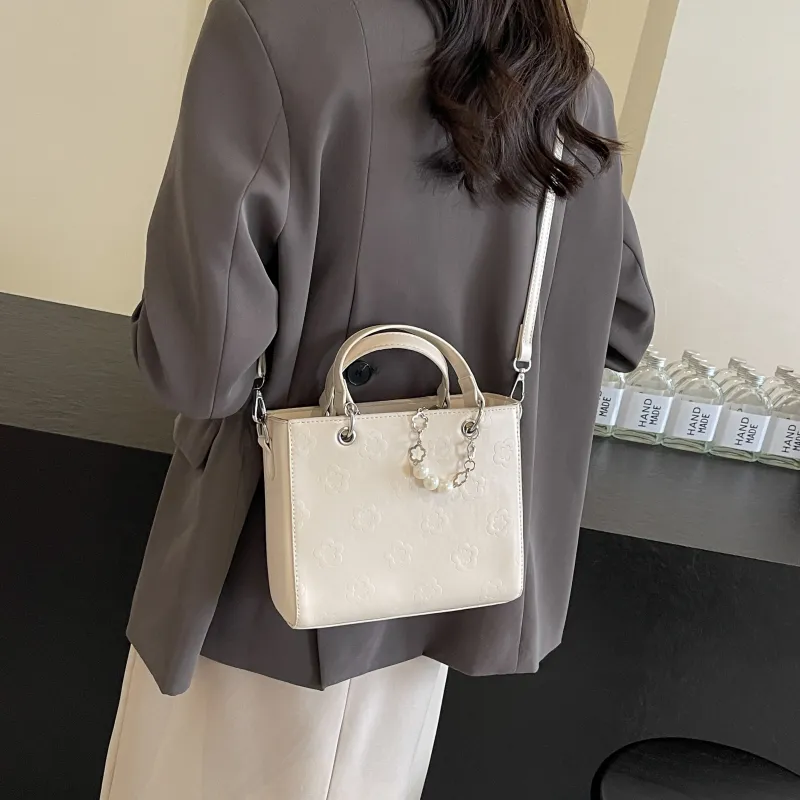 REDOO PU Shoulder Bag Regular Women's White/Black/Blue/Pink-3