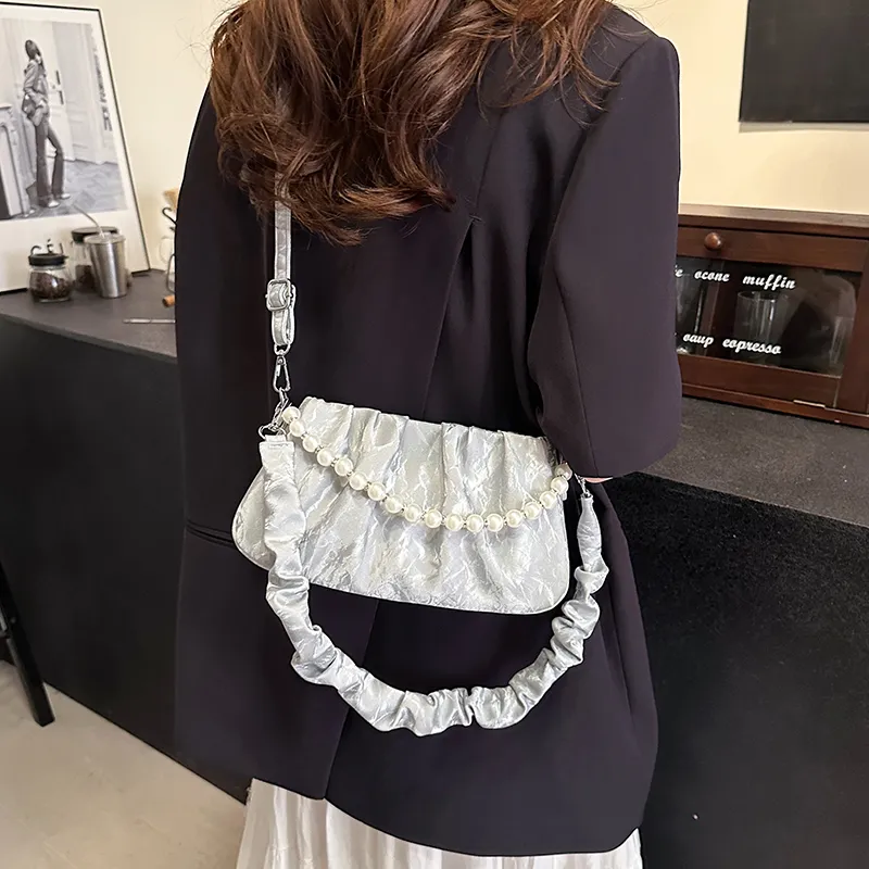 REDOO PU Shoulder Bag Women's White/Silver/Black/Pink/Green-8