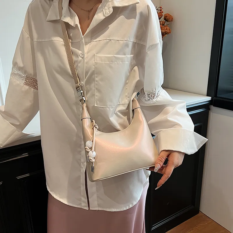 REDOO PU Shoulder Bag Women's Silver/Pearl Pink/Pearl White/Blue/Black-8