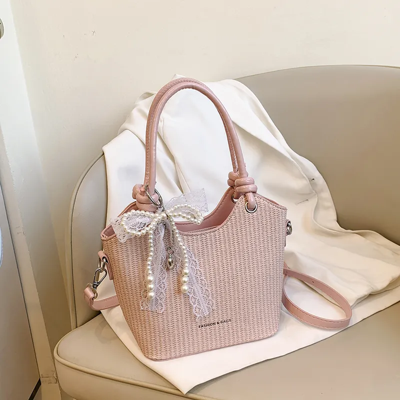 REDOO PU Handbag Women's Ecru/Pink/Green/Blue/Black-3