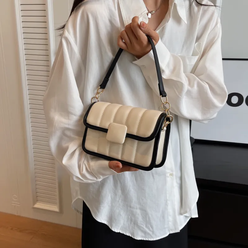 REDOO PU Portable Crossbody Bag, Shoulder Bag Regular Women's White & Pink/White & Black/Silver & Pink-6
