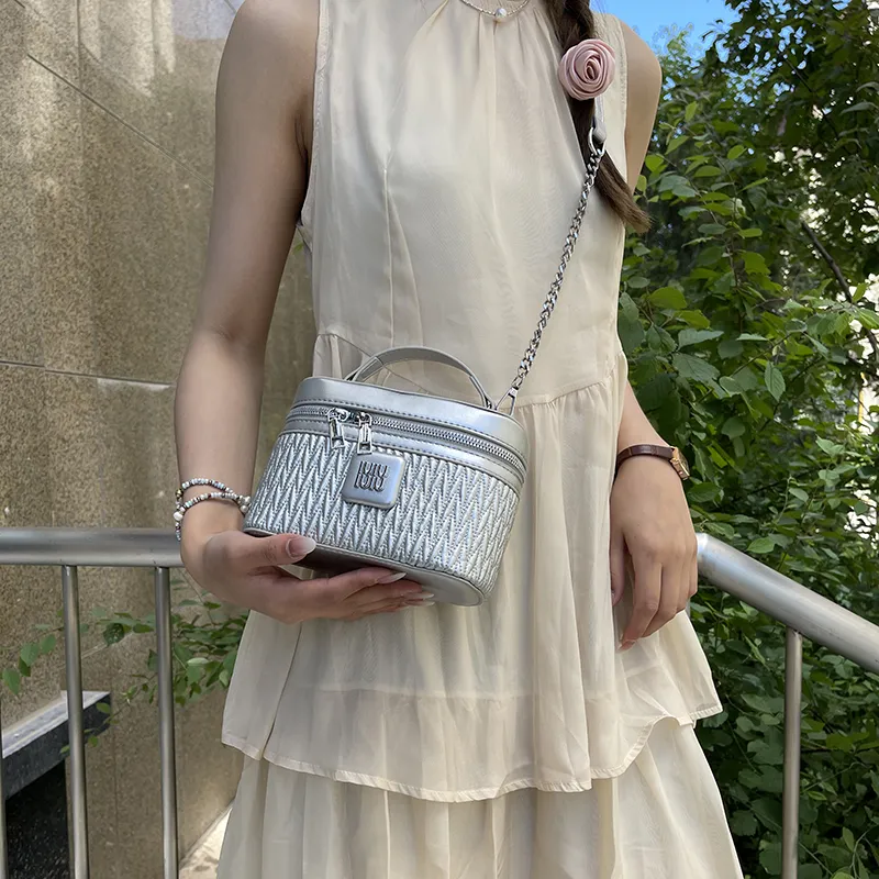 REDOO PU Shoulder Bag, Crossbody Bag, Handbag Regular Women's Silver/Ecru/Pink/Black-1