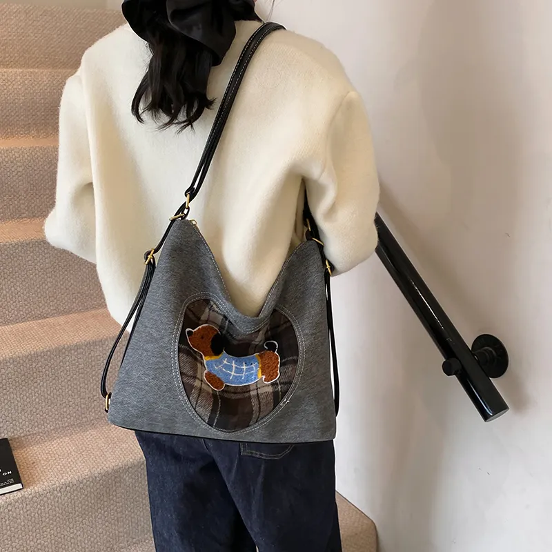 REDOO Denim Shoulder Bag Regular Women's Multicolor-3