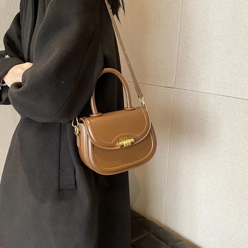 REDOO PU One Shoulder Handbag Women's Cream White-8