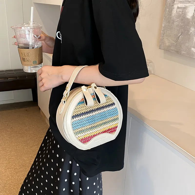 REDOO Fabric One Shoulder Crossbody Handbag Women's White/Khaki/Black-1