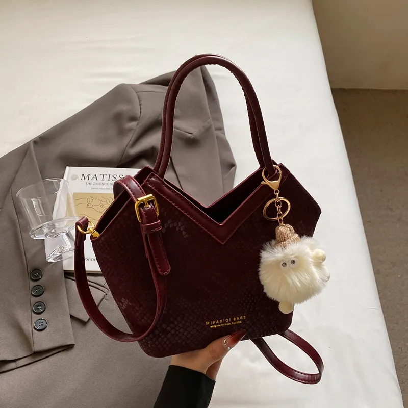 REDOO PU Handbag Regular Women's Ecru/Pink/Blue/Silver/Red/Black-9