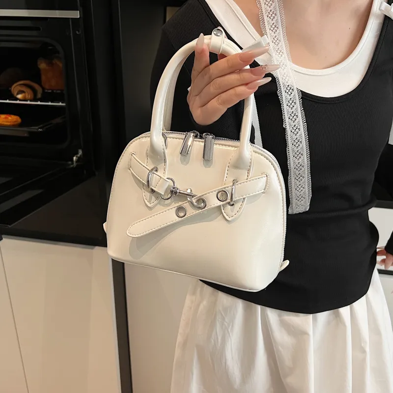 REDOO PU Handbag Women's Black Ecru/Light Yellow/Light Pink-8
