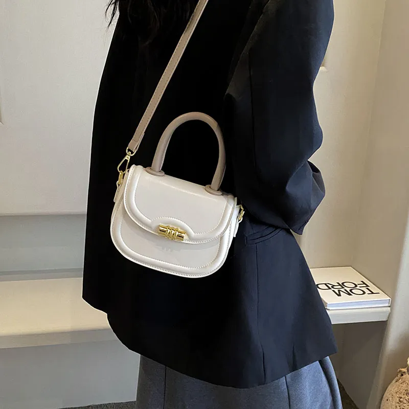 REDOO PU One Shoulder Handbag Women's Cream White-1