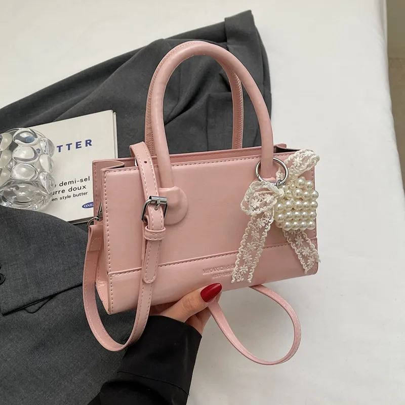 REDOO PU Handbag Women's Ecru/Silver/Pink/Red/Black/Coffee-5