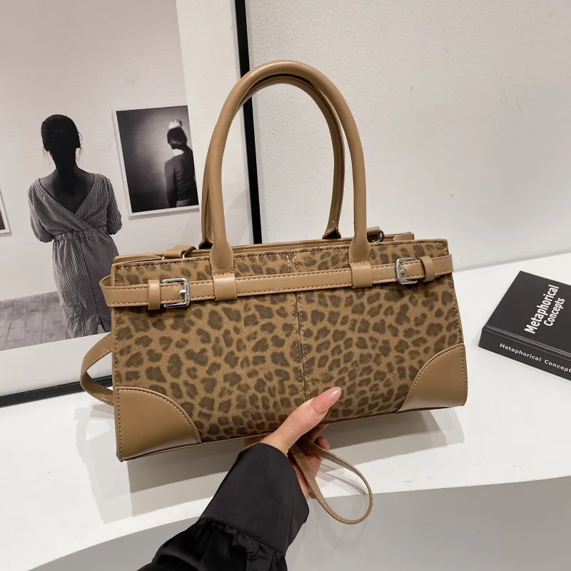 REDOO PU Shoulder Bag Crossbody Bag Handbag Regular Women's Leopard Print/Coffee/Red/Khaki-2