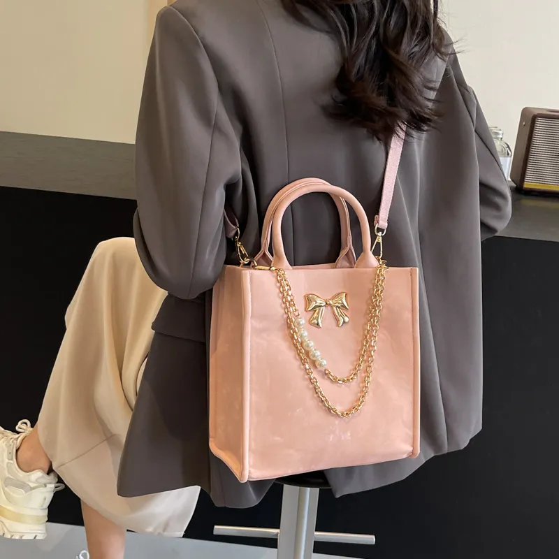 REDOO PU Shoulder Bag Women's Black/Ecru/Pink/Blue-8