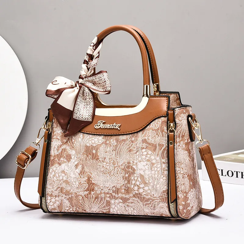 REDOO PU Handbag Regular Women's Black/Red/Gray/Pink/Earth Yellow-9