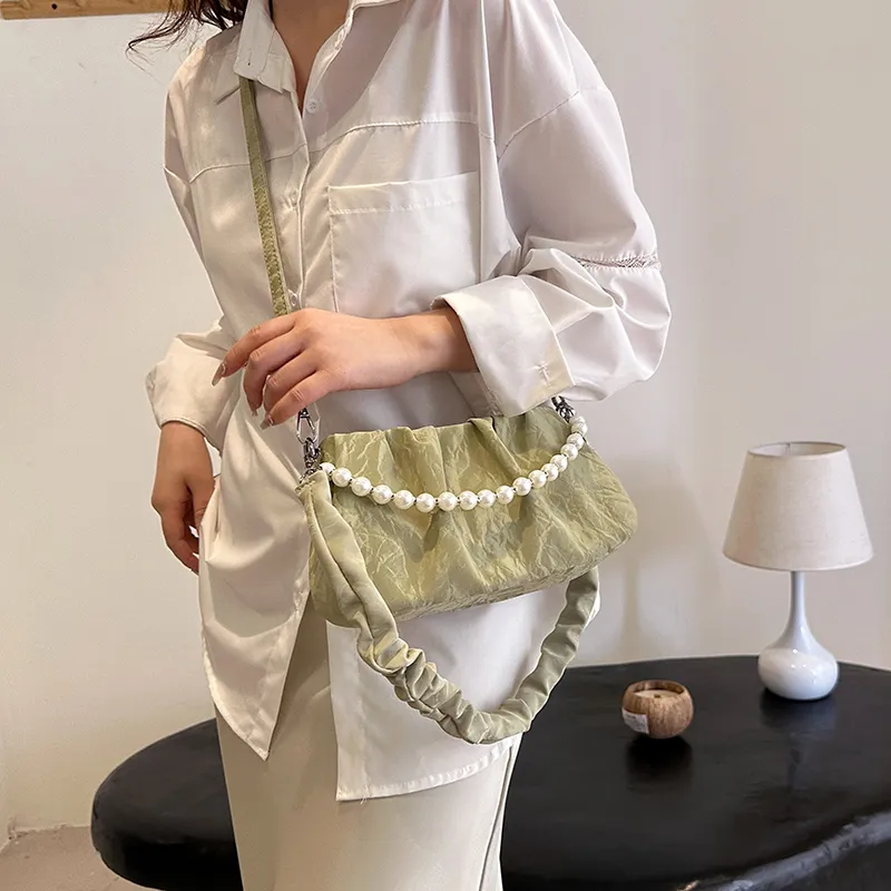 REDOO PU Shoulder Bag Women's White/Silver/Black/Pink/Green-16