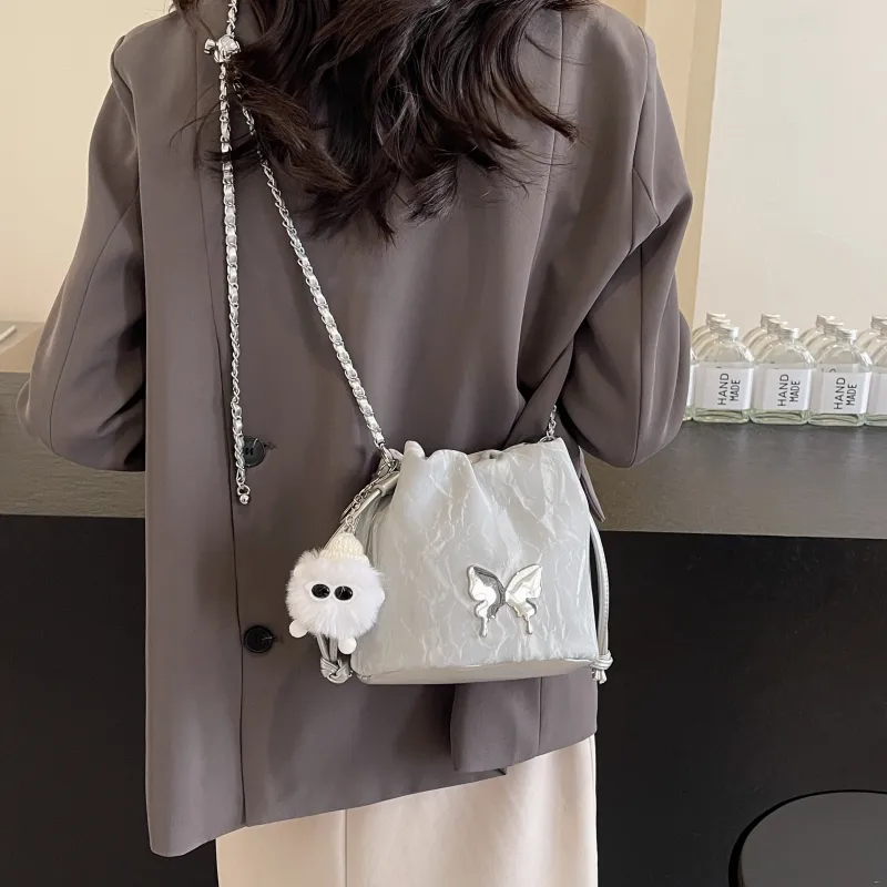 REDOO PU Crossbody Bag Shoulder Bag Women's White/Pink/Black/Silver/Green-23