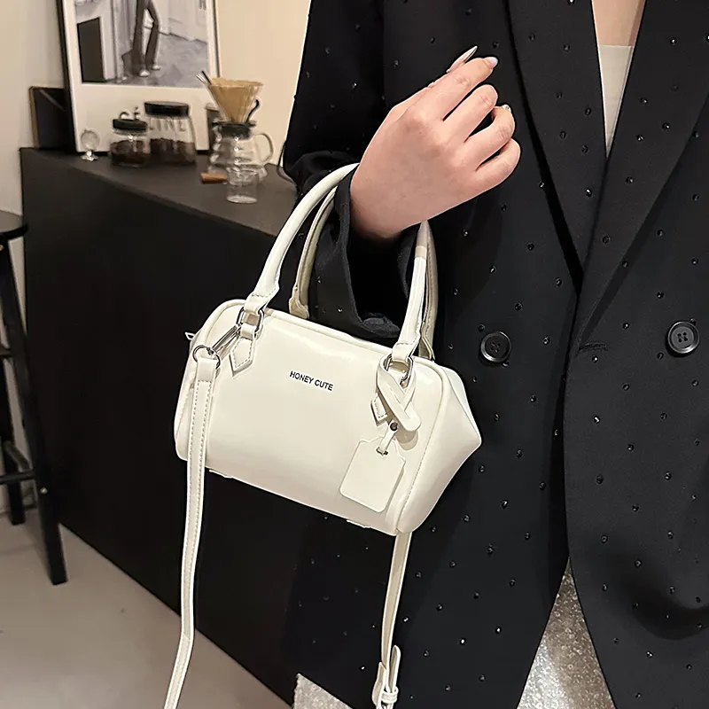 REDOO PU Shoulder Bag, Crossbody Bag, Handbag Regular Women's Cream White/Black/Blue/Pink-1