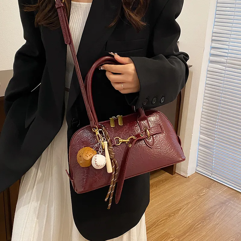 REDOO PU Handbag Shoulder Bag Crossbody Bag Women's Ancora Red/Black/Brown/Coffee-7