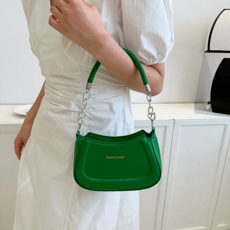 REDOO PU Shoulder Bag Regular Women's Silver/Avocado/Pink/Gold/Green-23