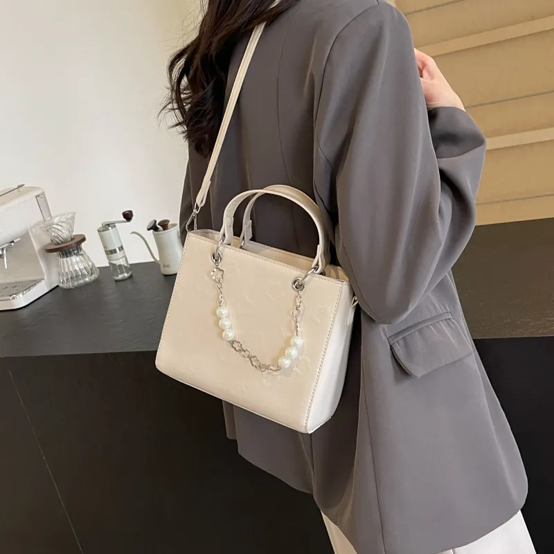 REDOO PU Shoulder Bag Regular Women's White/Black/Blue/Pink-4