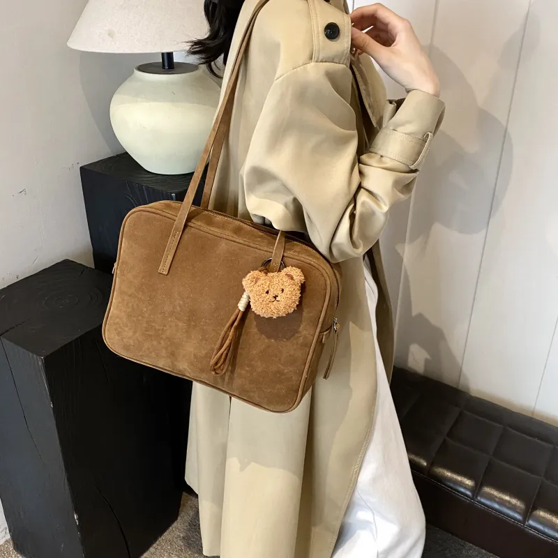 REDOO PU Shoulder Bag Women's Black/Coffee/Olive/Red-8