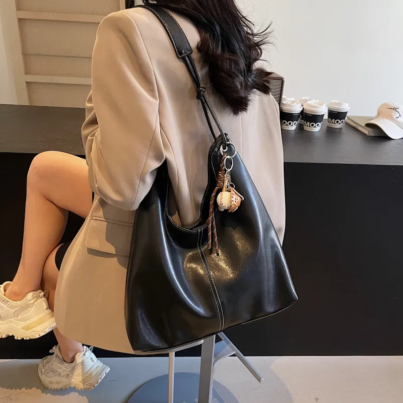 REDOO PU Shoulder Bag Women's Black/Brown/Coffee/Gray-3