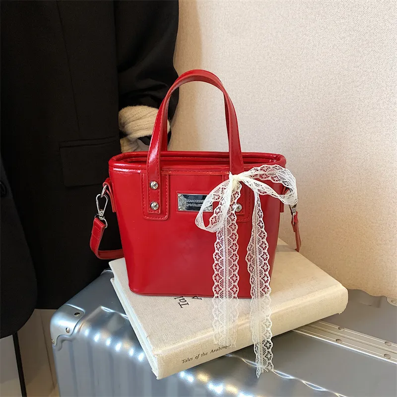 REDOO PU Handbag Women's Ecru/Pink/Blue/Black/Red-9