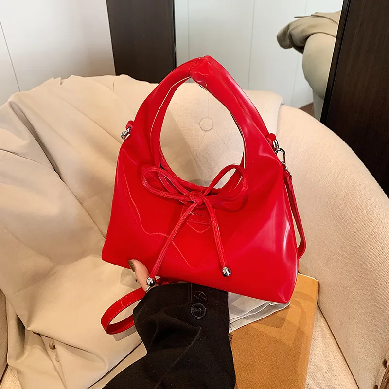 REDOO PU Handbag Regular Women's Ecru/Custard/Silver/Black/Red-9