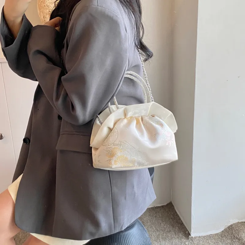 REDOO PU Shoulder Bag Regular Women's White/Silver/Pink-4