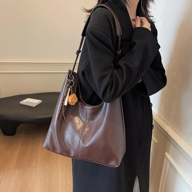 REDOO PU Shoulder Bag Women's Black/Brown/Coffee/Gray-21