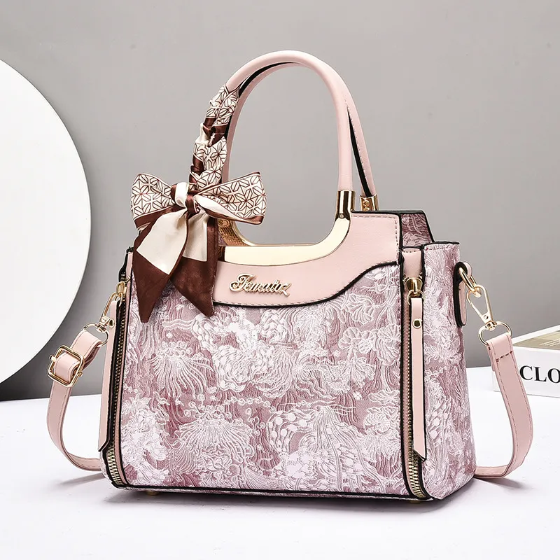 REDOO PU Handbag Regular Women's Black/Red/Gray/Pink/Earth Yellow-7