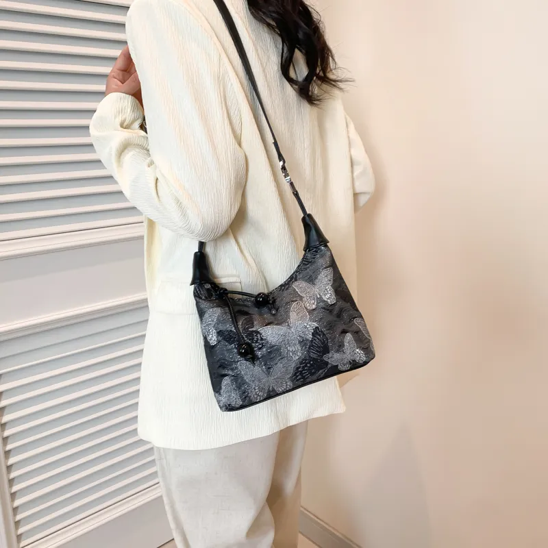 REDOO PU Shoulder Bag, Crossbody Bag Regular Women's Silver/Gold-5