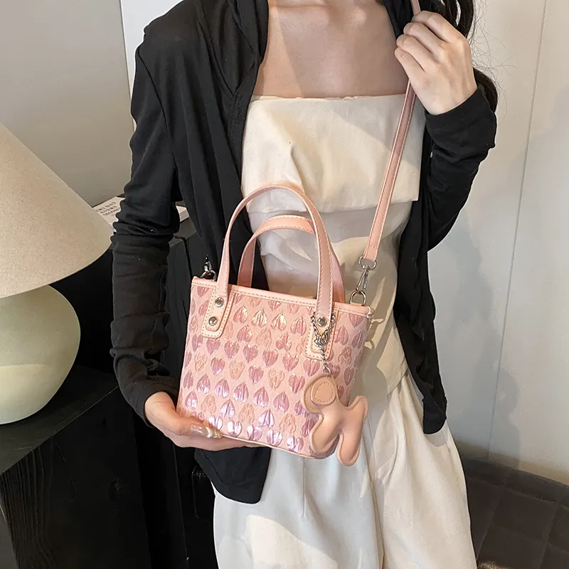 REDOO PU Shoulder Bag Women's Silver/Pink-7