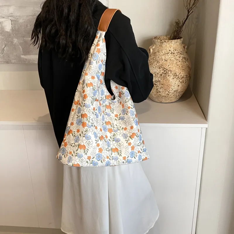 REDOO PU Shoulder Bag Regular Women's Butterfly White/Floral Red-4