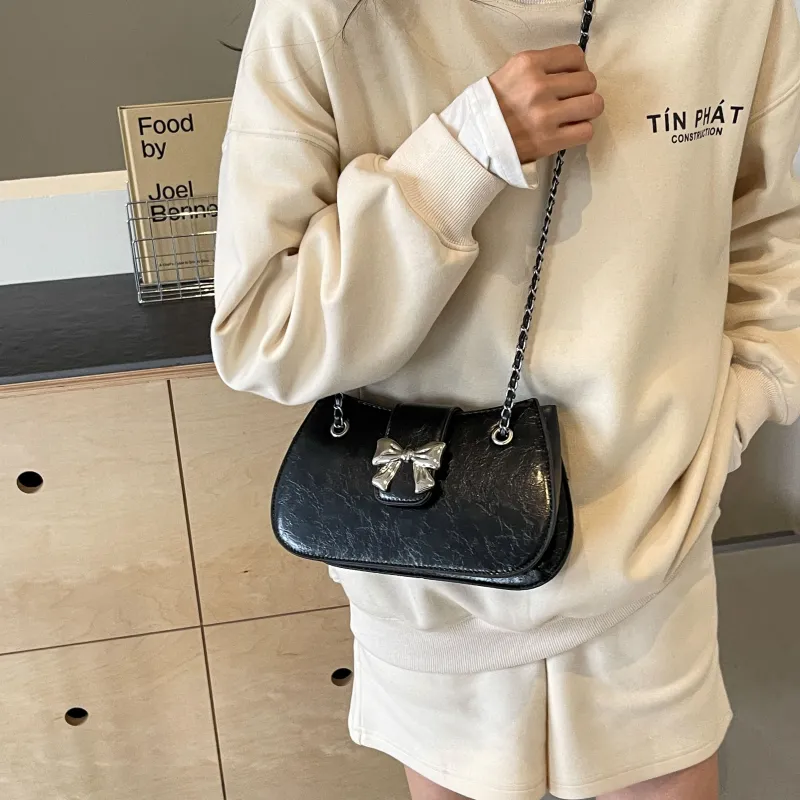 REDOO PU Shoulder Bag Women's Ecru/Silver/Black/Pink-14