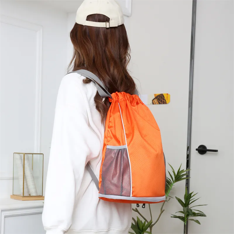 REDOO Oxford Backpack Regular Unisex Royal Blue/Dark Blue/Gray/Orange/Black-11