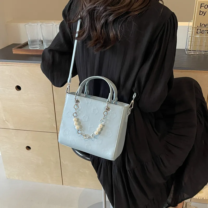 REDOO PU Shoulder Bag Regular Women's White/Black/Blue/Pink-12