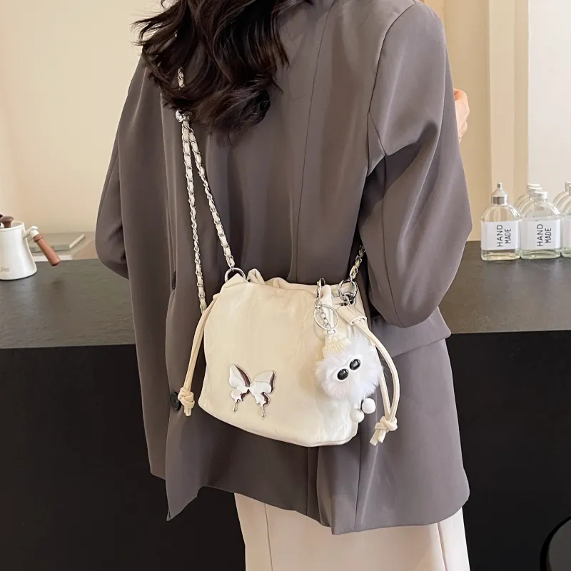 REDOO PU Crossbody Bag Shoulder Bag Women's White/Pink/Black/Silver/Green-4