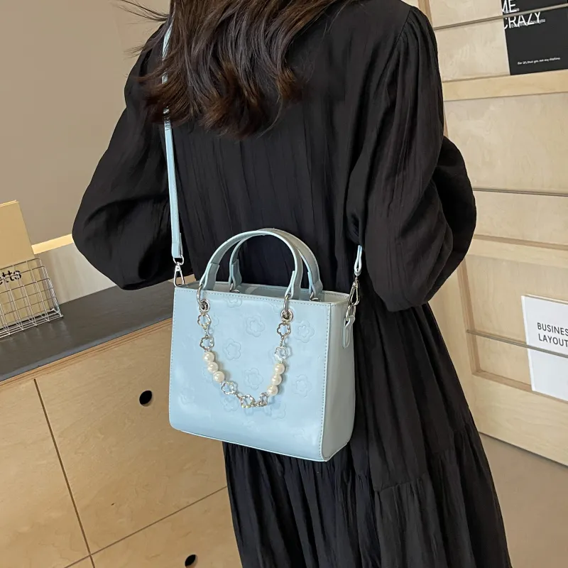 REDOO PU Shoulder Bag Regular Women's White/Black/Blue/Pink-13