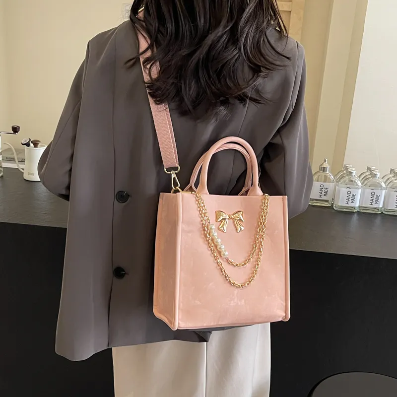 REDOO PU Shoulder Bag Women's Black/Ecru/Pink/Blue-7