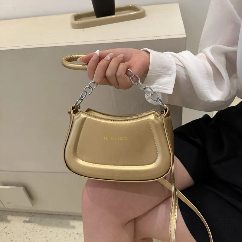 REDOO PU Shoulder Bag Regular Women's Silver/Avocado/Pink/Gold/Green-15