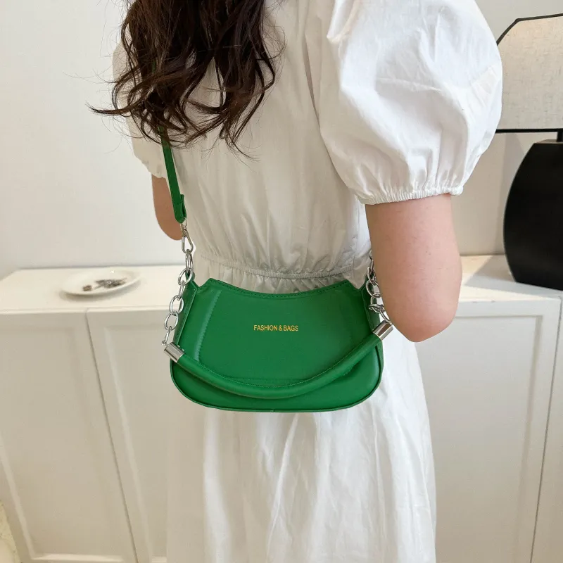 REDOO PU Shoulder Bag Regular Women's Silver/Avocado/Pink/Gold/Green-21