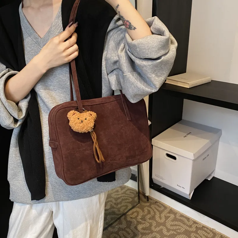 REDOO PU Shoulder Bag Women's Black/Coffee/Olive/Red-19