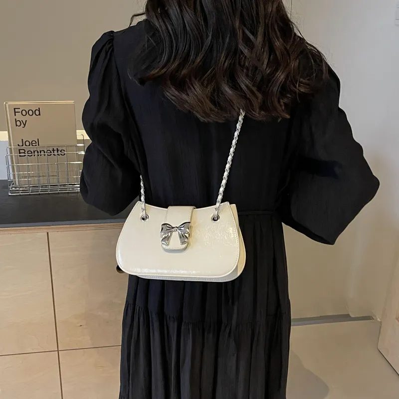 REDOO PU Shoulder Bag Women's Ecru/Silver/Black/Pink-4