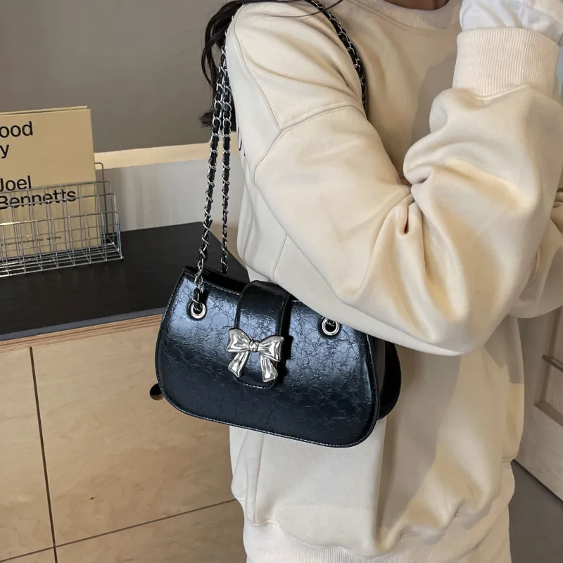 REDOO PU Shoulder Bag Women's Ecru/Silver/Black/Pink-12