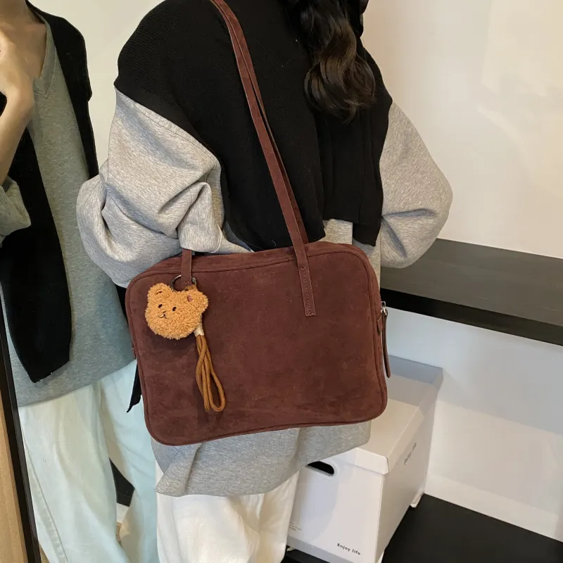 REDOO PU Shoulder Bag Women's Black/Coffee/Olive/Red-16