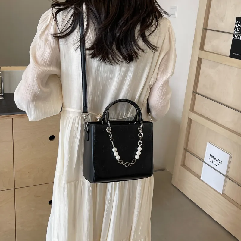 REDOO PU Shoulder Bag Regular Women's White/Black/Blue/Pink-6